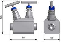 needle valve double dso2002 ga